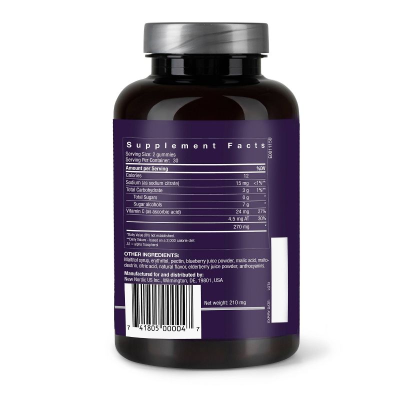 New Nordic Elderberry Gummies - 60ct