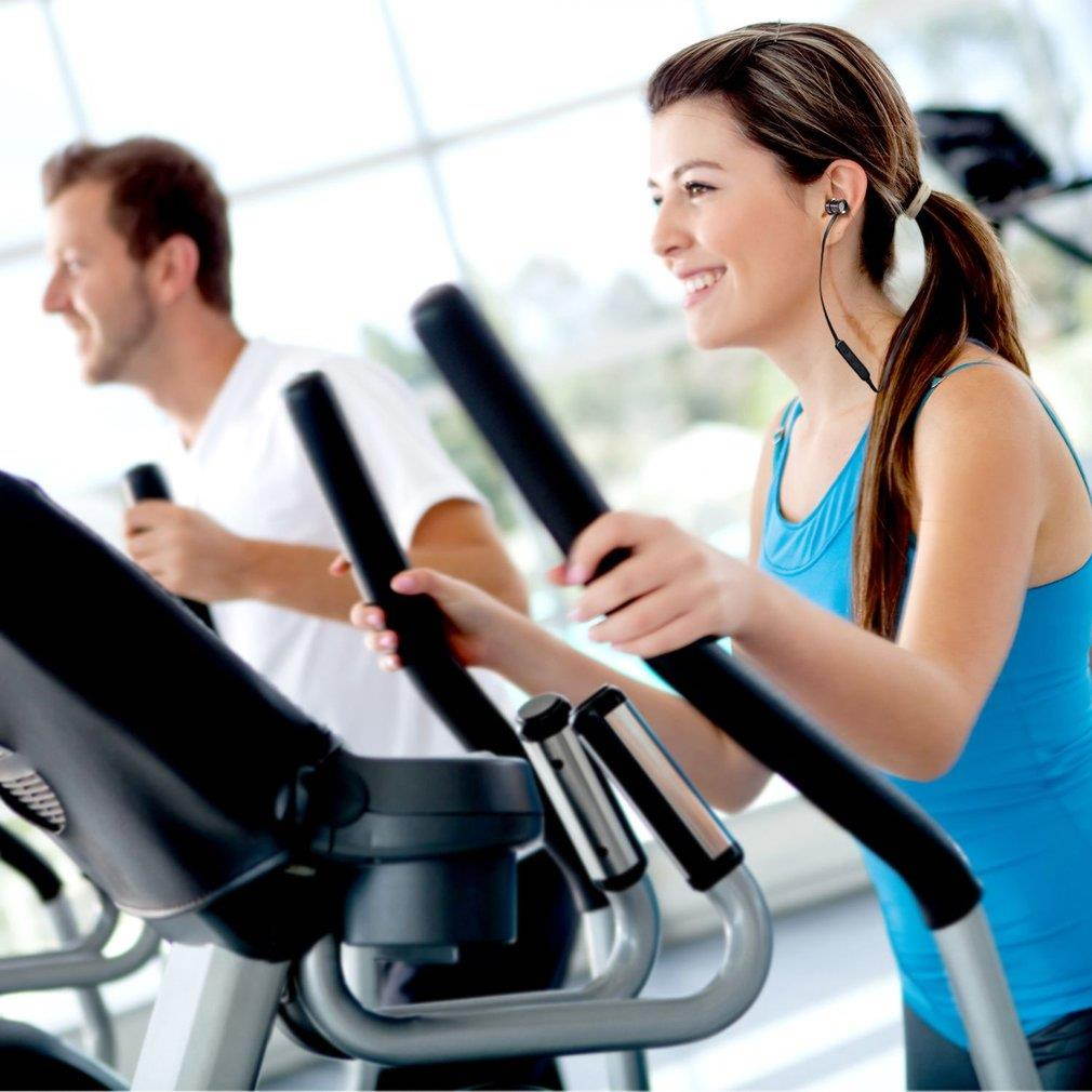 Bluetooth Smart Sports Stereo Earphones Magnetic Headphones In Ear Headset Voice Control Noise Reduction with Microphone