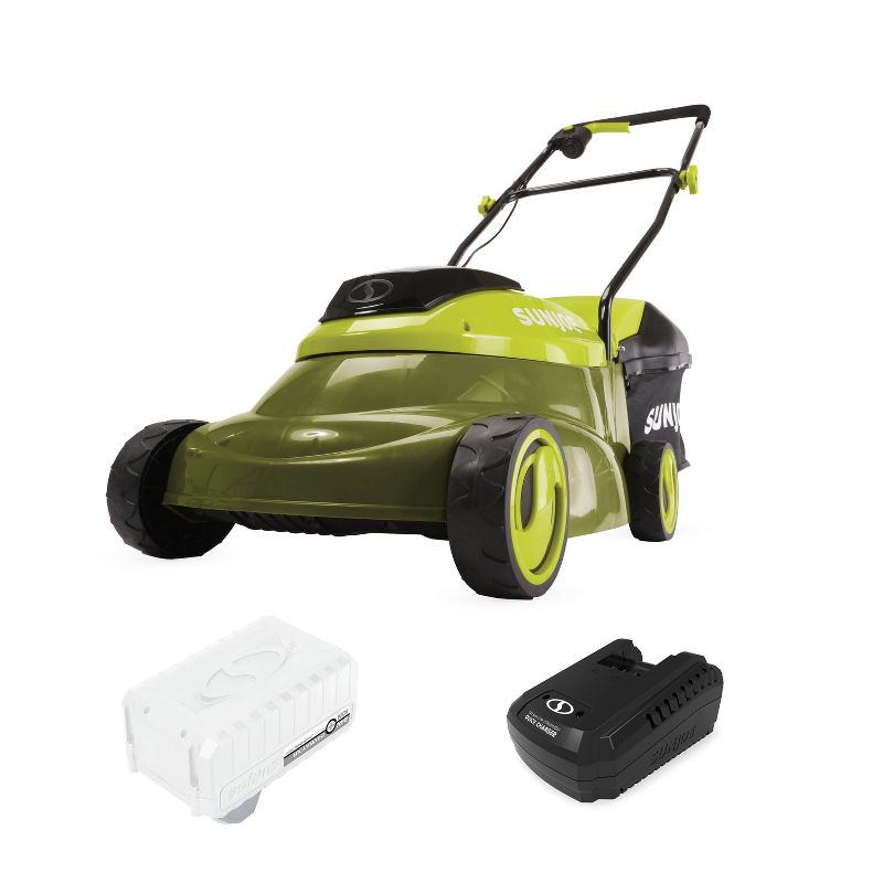 Sun Joe 14" 28 Volts Cordless Lawn Mower - Green