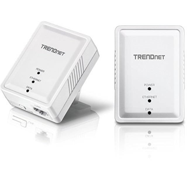 trendnet powerline 500 av mini network starter kit, includes 2 x tpl-406e adapters, tpl-406e2k