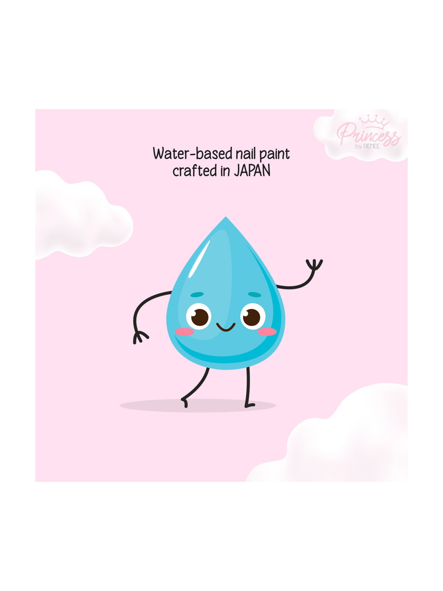 Princess By RENEE Bubbles Nail Paint Pink Puzzle - 5 ml