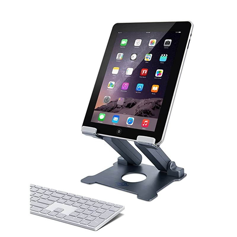 Tablet Stand Adjustable Aluminum Tablets7135 inch Holder for iPad 20172018iPad ProSurface Pro Surface Pro 3 4FIRD HD 10Samsung Galaxy Tab EASUS Transformer with a Carry BagSpace Grey