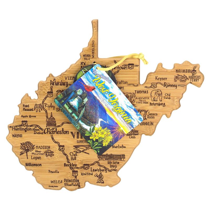 Totally Bamboo Destination West Virginia Serving and Cutting Board