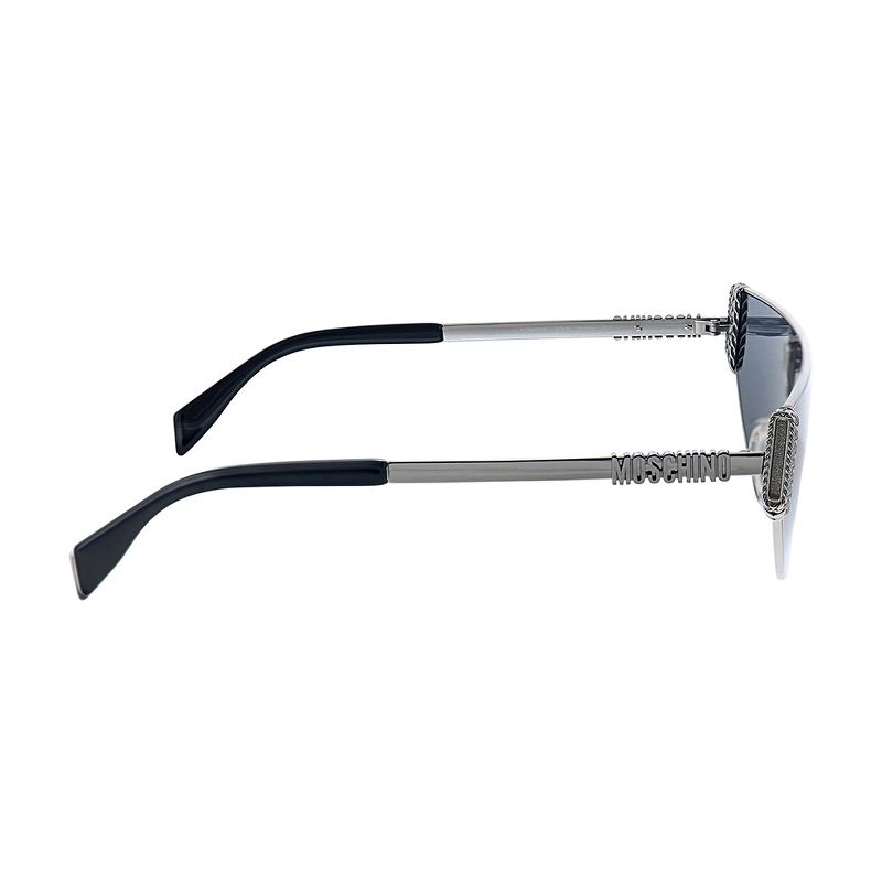 Moschino MOS 022S 6LB IR Womens Shield Sunglasses Ruthenium 99mm