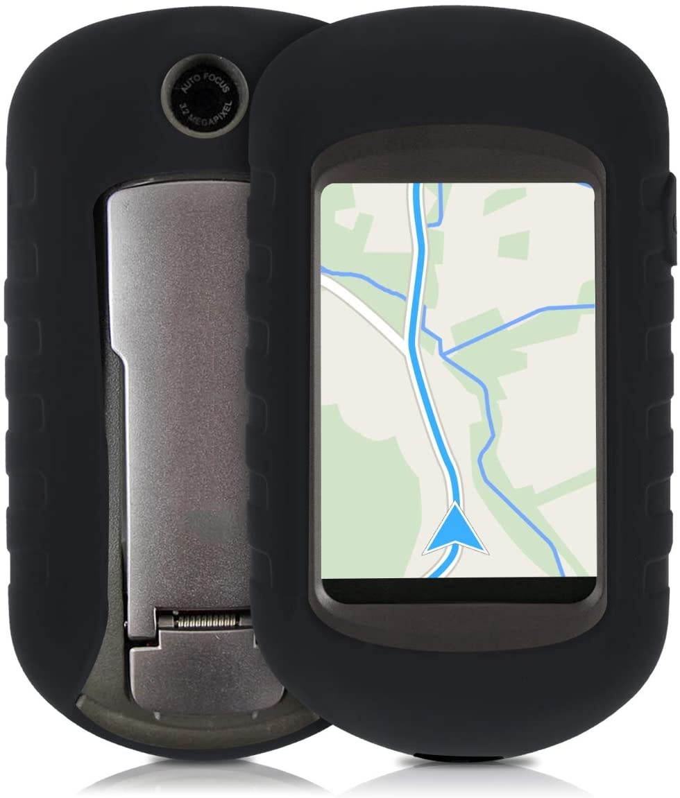 kwmobile Case Compatible with Garmin Oregon 550 - GPS Handset Navigation System Soft Silicone Skin Protective Cover - Black