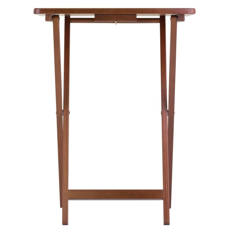 Emma and Oliver 72" x 12" x 12" Birchwood Bar Top Riser with Silver Legs