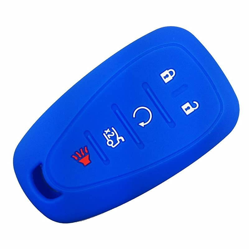 Silicone Key Fob Remote Cover Case Wallet Holder Protector for Chevrolet Chevy 2016 2017 2018 Camaro Cruze FlipFolding Key NOT FIT