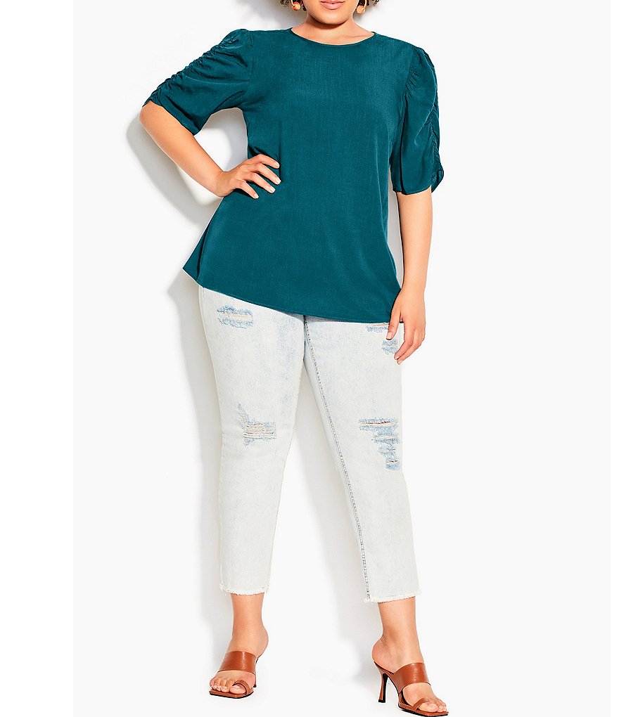 Jessica Simpson Plus Size JJ Red Dahlia Moroccan Border Print Fringe Hem Kimono Jacket