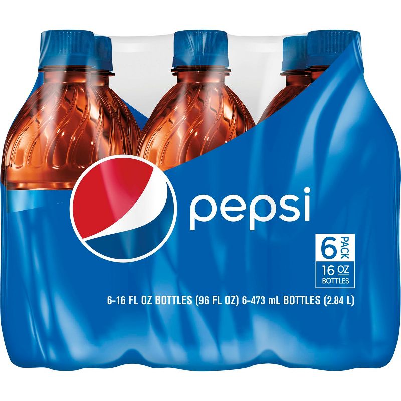 Pepsi Cola Soda - 6pk/16 fl oz Bottles