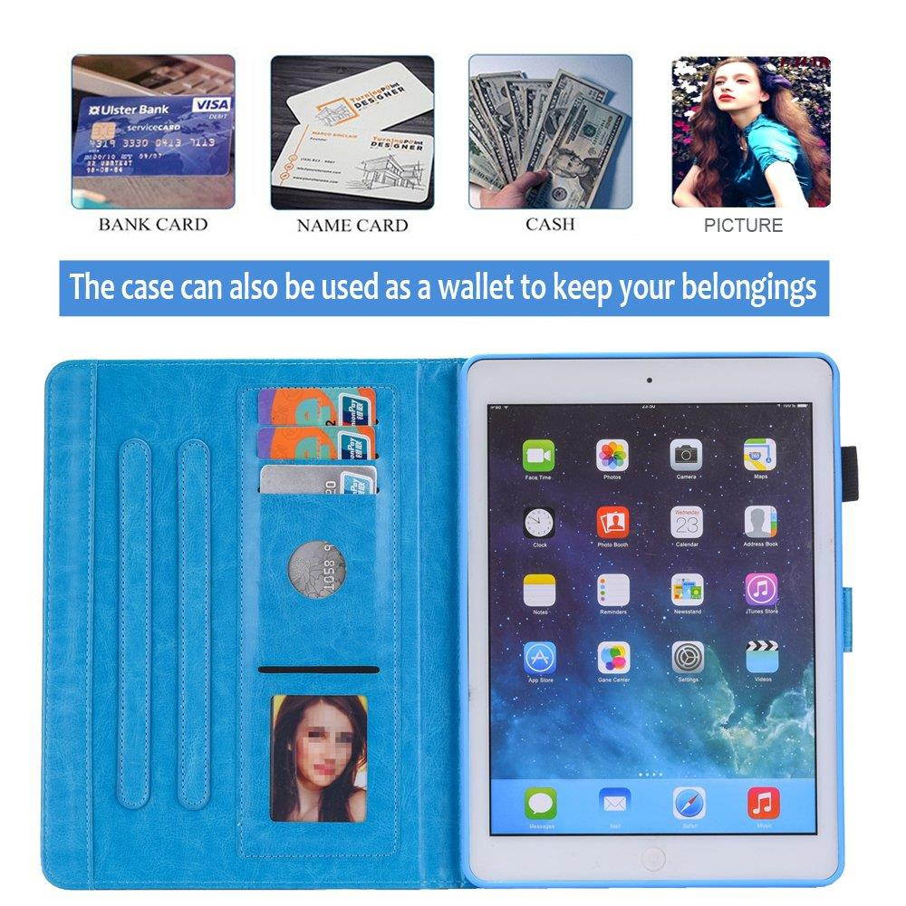 iPad Mini Case,Mini 2/3/4 Case - Monstek Flip Smart Leather Case with Stand Wallet Protective Colorful Case for Apple iPad Mini 1 2 3 4-04 Colorful Diamond