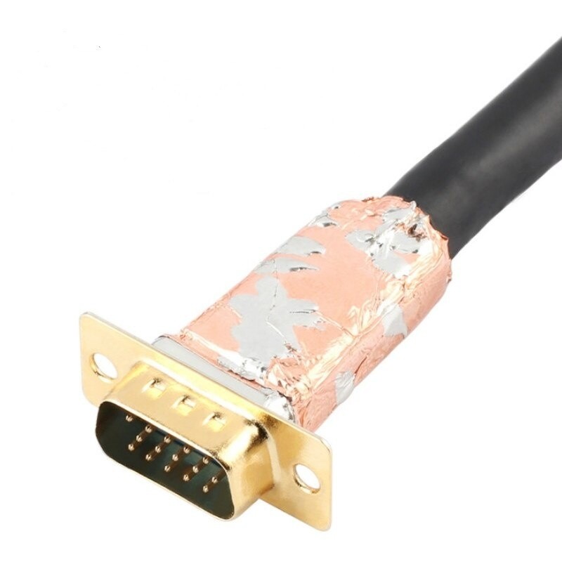VGA Cord 2M  VGA Male to VGA Male Cable HD15 Male to Male 28 AWG VGA Cable with Ferrites for Monitor