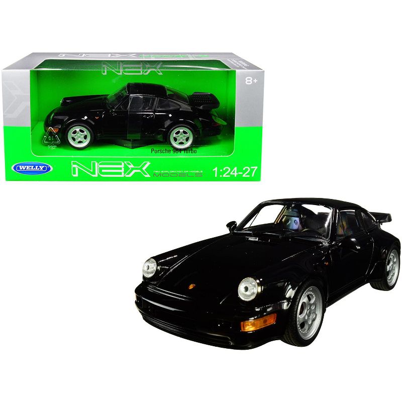 Porsche 964 Turbo Black 1/24-1/27 Diecast Model Car by Welly