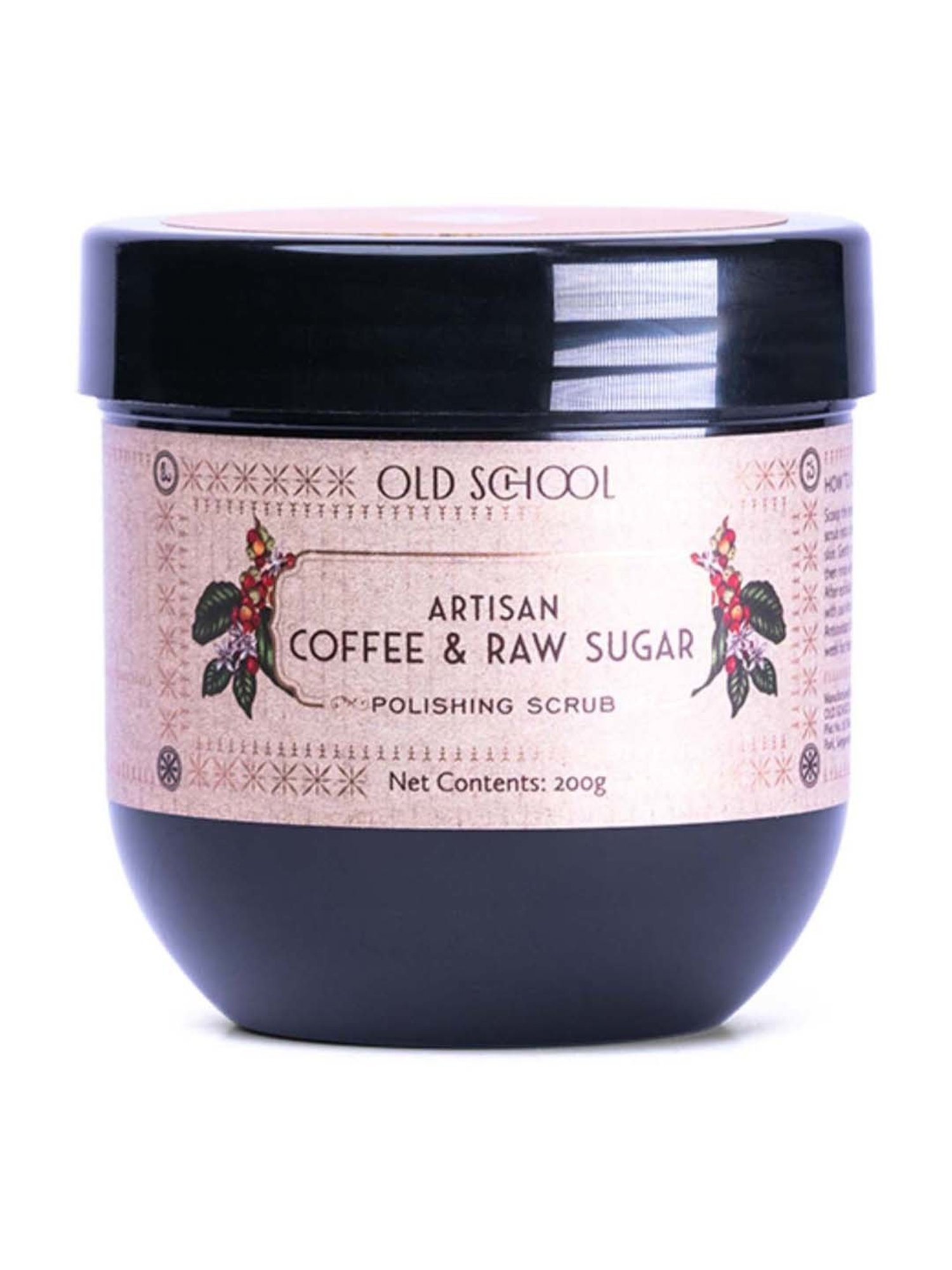 Old School Rituals Artisan Coffee & Raw Sugar Polishing Scrub - 200 gm
