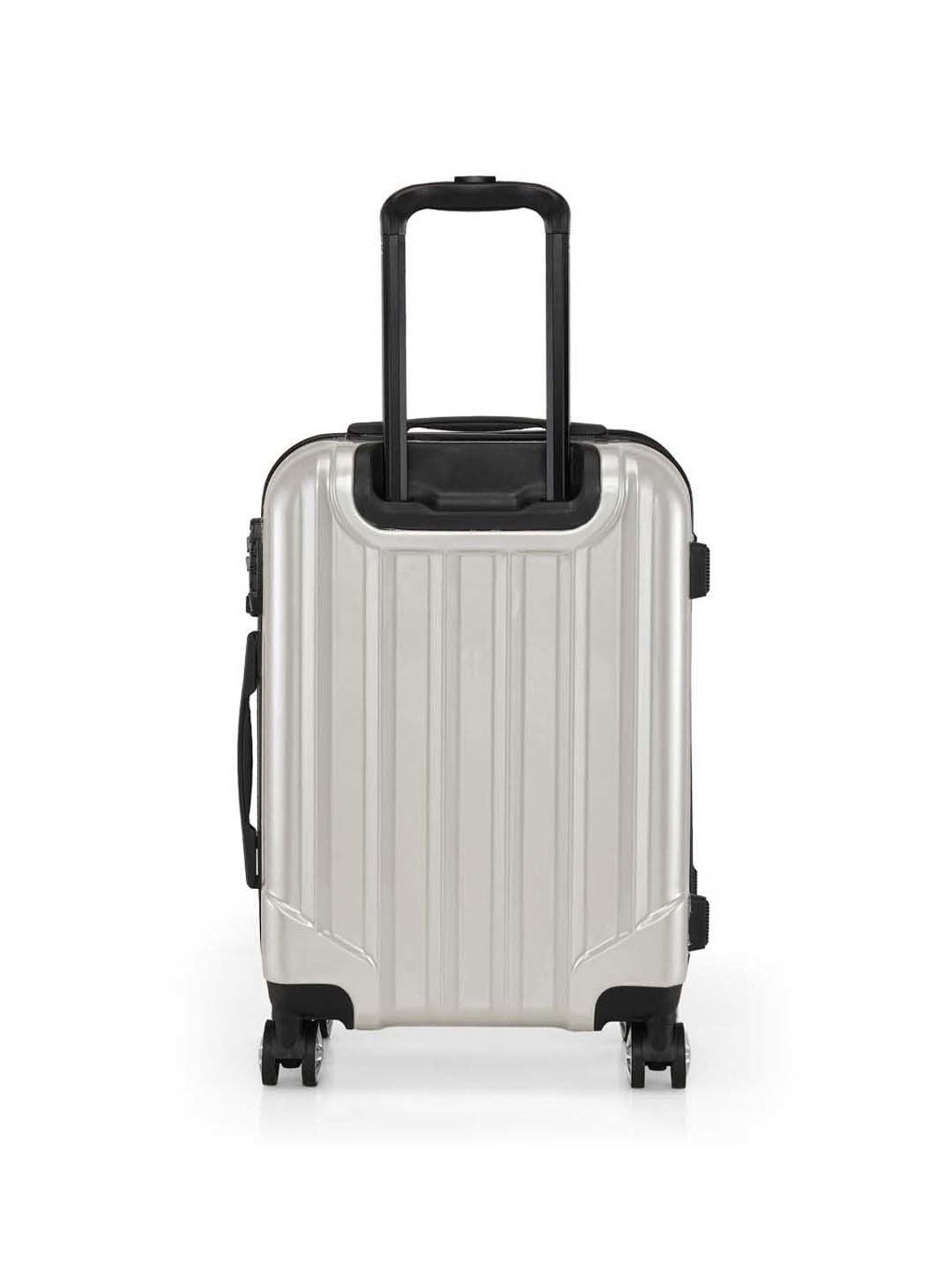 Swiss Brand Baden Silver 8 Wheel Small Hard Cabin Trolley - 34 Inch