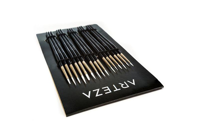 Arteza Detail Paint Brushes Art Supply Set - 15 Pack (ARTZ-8009)