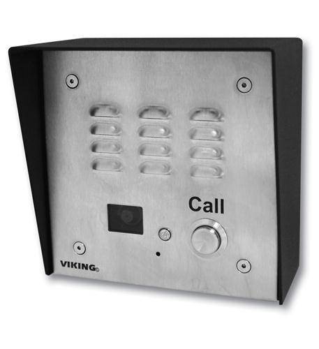 Viking - E-35-EWP - Stainless Steel Handsfree Phone with Dialer and Color Video Camera, Flush Mount with Included