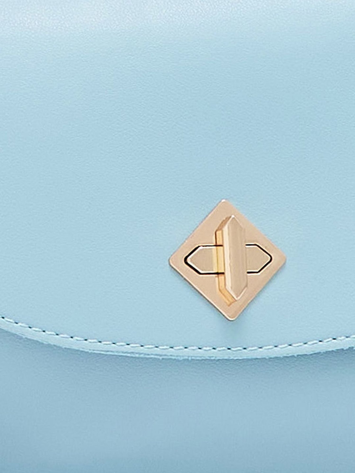 Globus Blueish Grey Solid Medium Sling Handbag