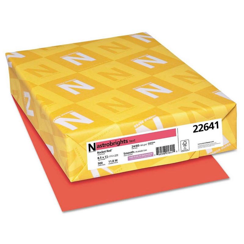 Neenah Paper Astrobrights Printer Paper, 8.5" x 11", 500 ct - Red