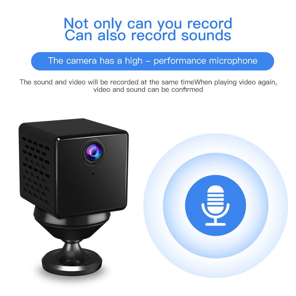 Vstarcam C90S Mini Spy Camera 1080P Mini IP Camera Built-in 150 Degree Wide Angle Night Vision CCTV Wifi Camera Baby Monitor , Rechargeable Battery, Flexible Magnetic Bracket with 64GB TF Card