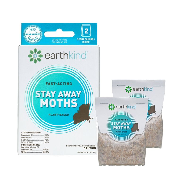 EarthKind Stay Away Moths Repellant - 2pk