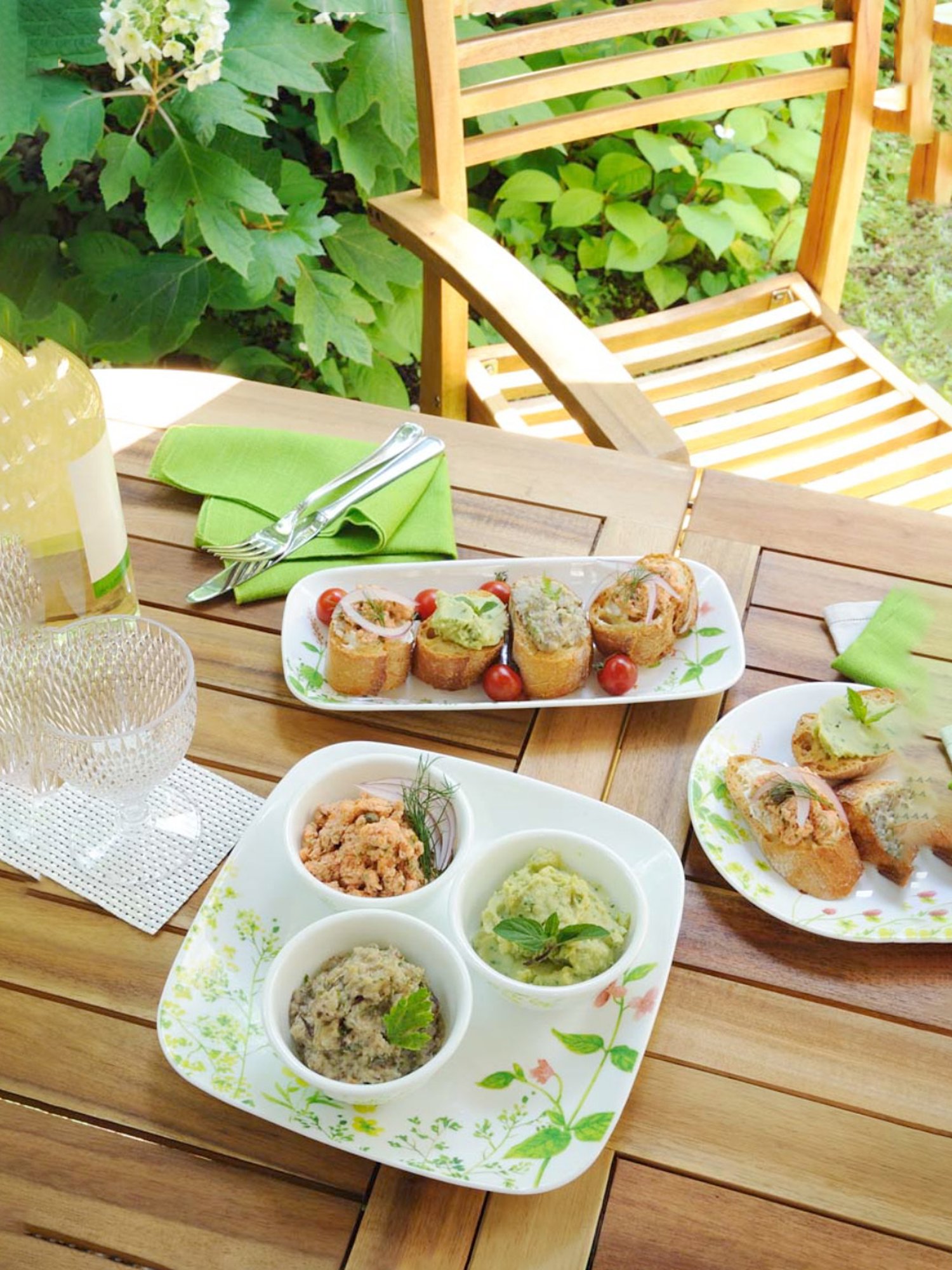 Corelle Asia Provence Garden 22.9cm Square Round Medium Plate Pack of 6