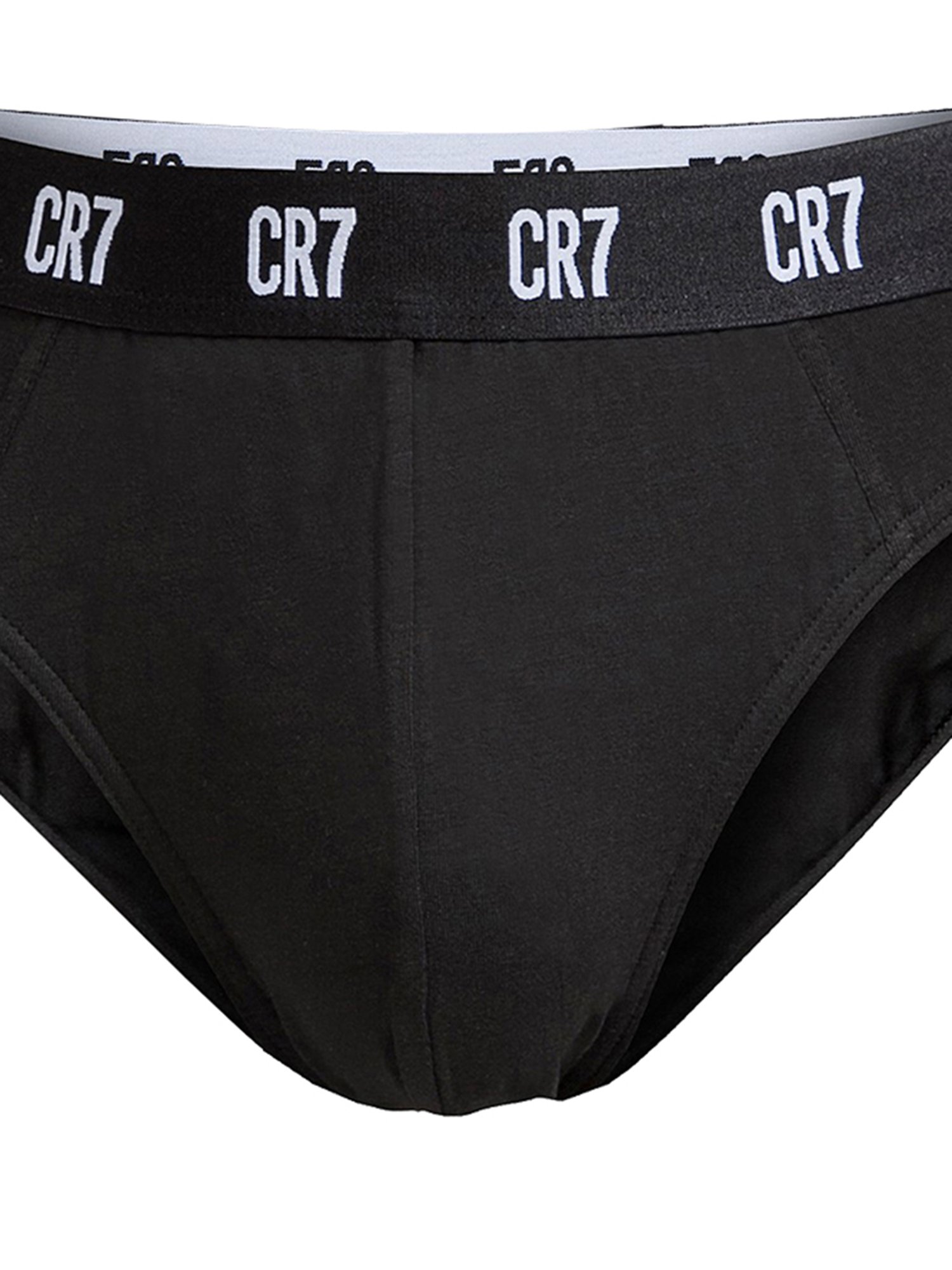 CR7 Black Comfort Fit Basic Briefs - Pack of 3