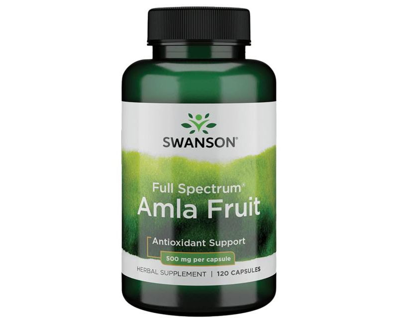 Swanson Full Spectrum Amla Fruit (Indian Gooseberry) 500 mg 120 Capsules
