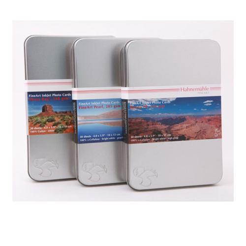 Hahnemuhle Rag Baryta 315 Glossy Cotton Photo Paper (4x6"), 30 Sheets #10640773