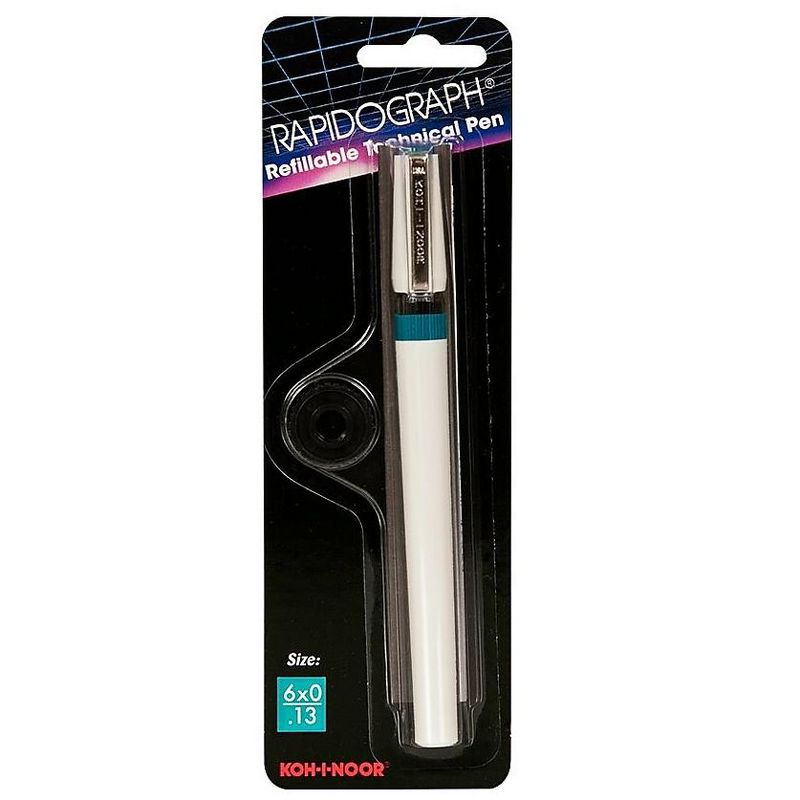 KOH-I-NOOR Rapidograph Classic Drawing Pen, Teal 3165.6Z