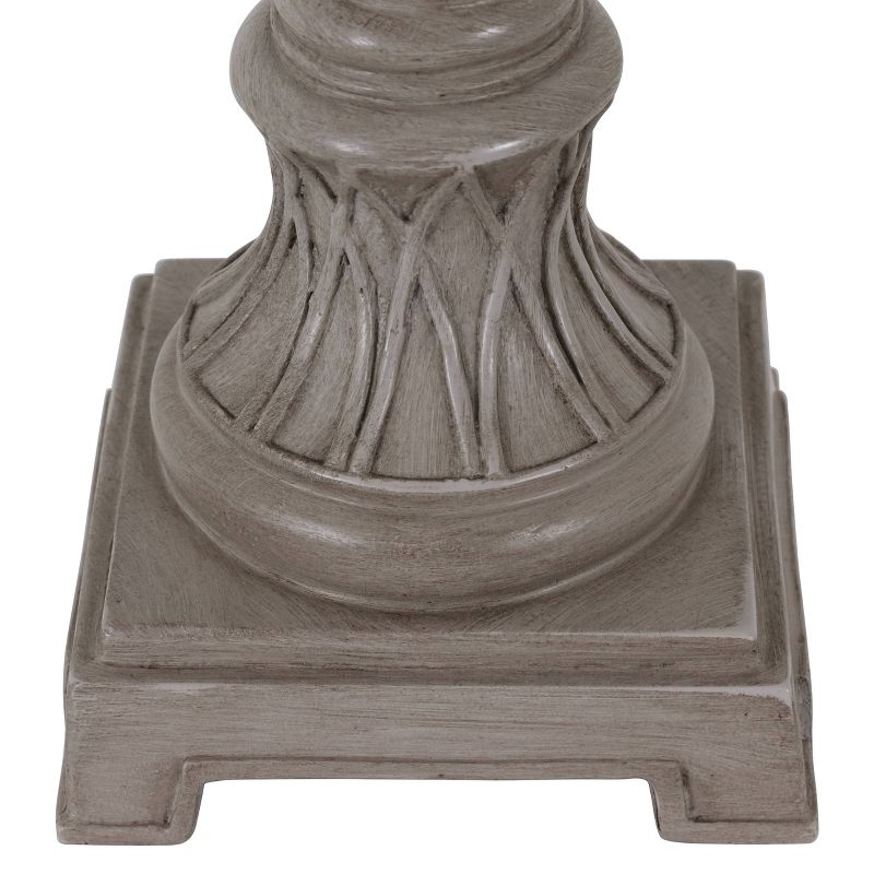 25" Frances Carved Resin Table Lamp French Finish - Decor Therapy