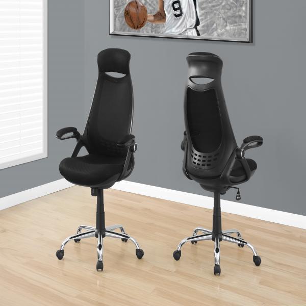 Monarch Adjustable High Back Office Chair in Black