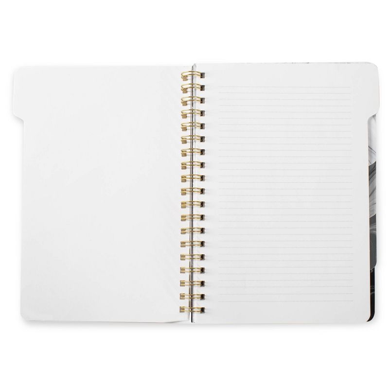Spiral Notebook 5 Subject College Ruled Marble - Fringe
