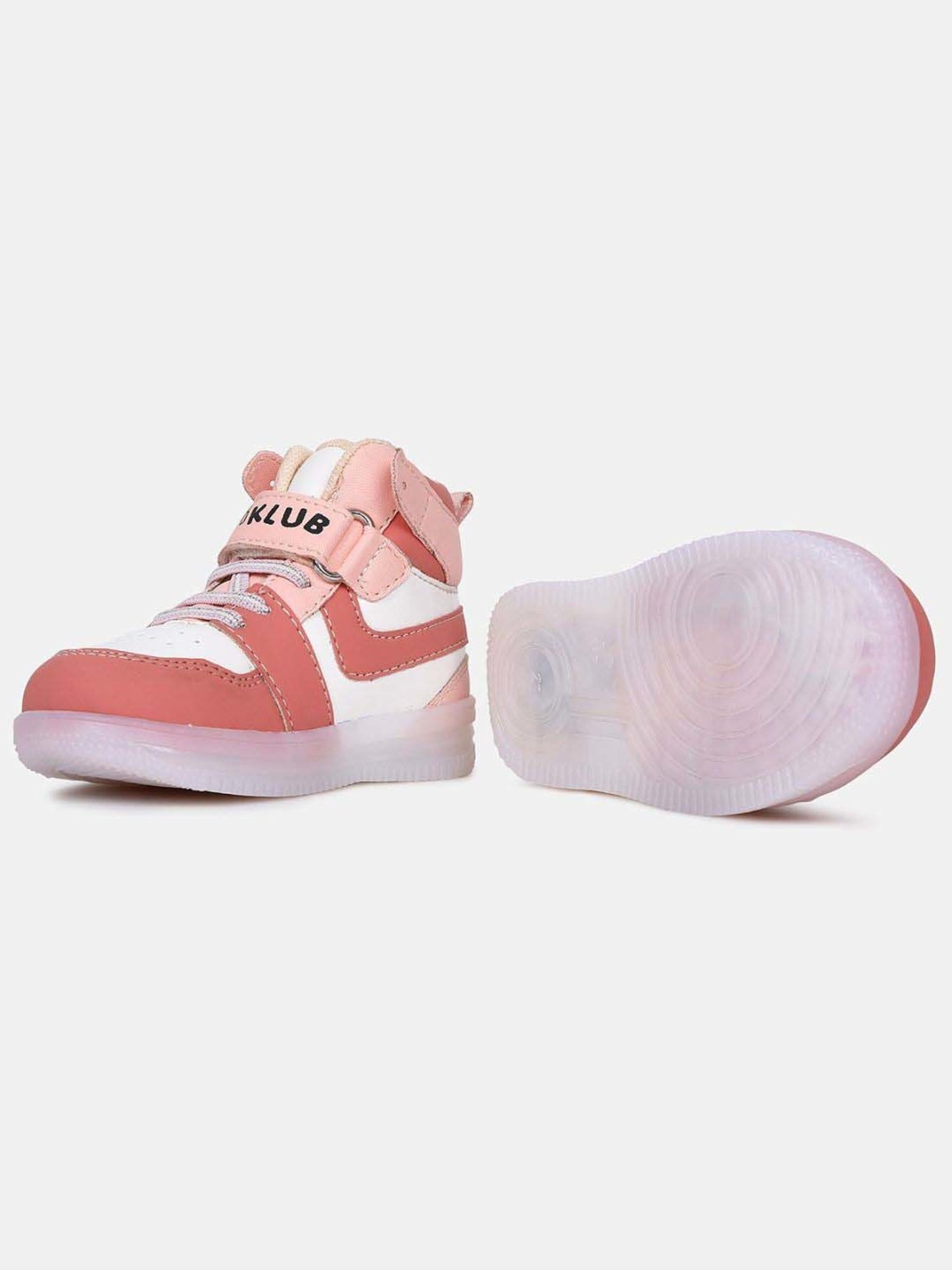 MINIKLUB Girls Pink & White Party & Club Wear Shoe