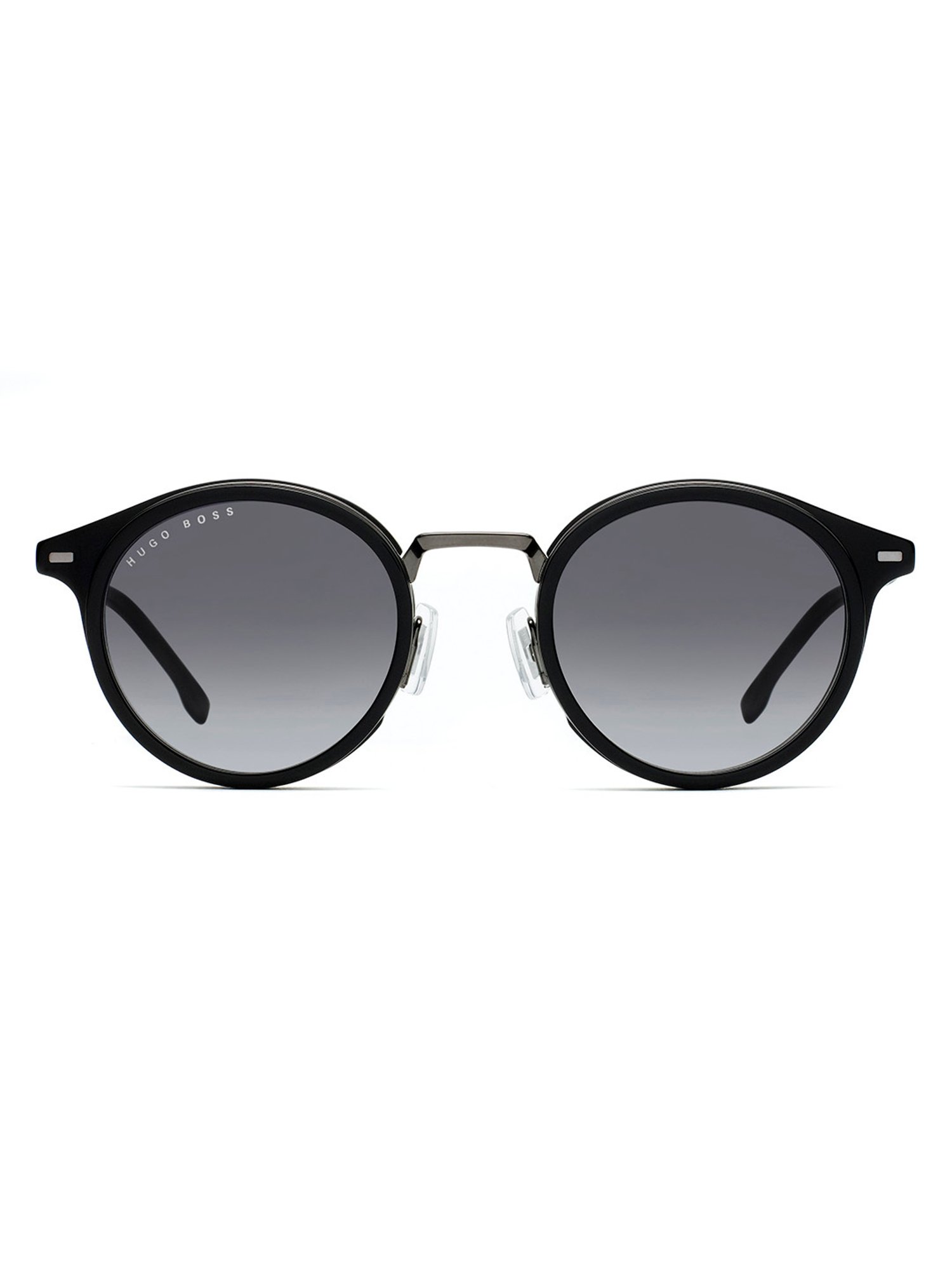 Hugo Boss Grey Round Sunglasses for Men