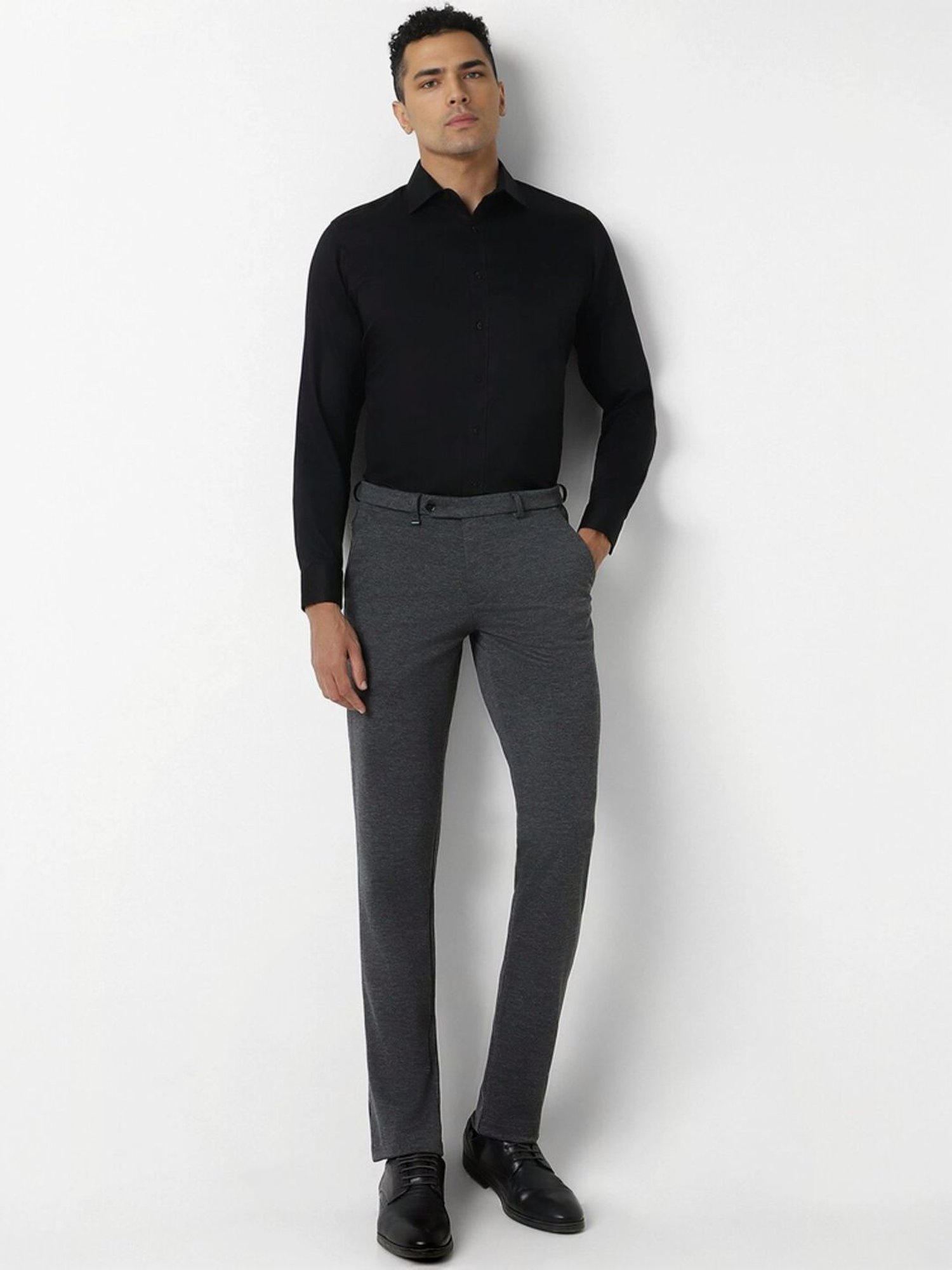 Van Heusen Grey Slim Fit Trousers