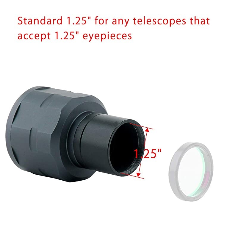SV305 Telescope Camera CMOS Digital Eyepiece USB 2MP 125 inch Astronomy Camera Dynamic Observation for Telescope Planetary Viewing Photography