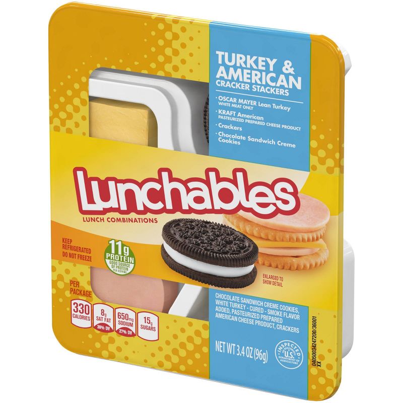 Oscar Mayer Lunchables Turkey & American Cracker Stackers - 3.4oz