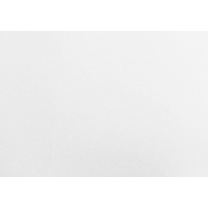 Hollow Core Desk with Silver Metal - White - EveryRoom