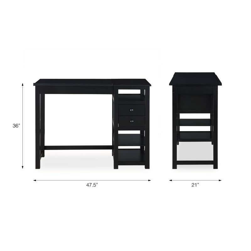 Drafting and Craft Counter Height Desk Black - Dorel Living