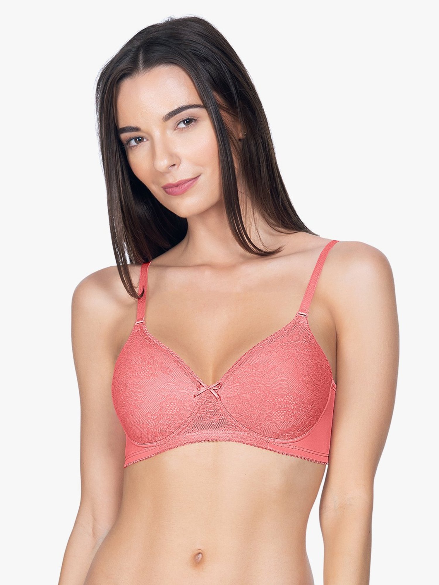 Amante Pink Non Wired Padded Everyday Bra