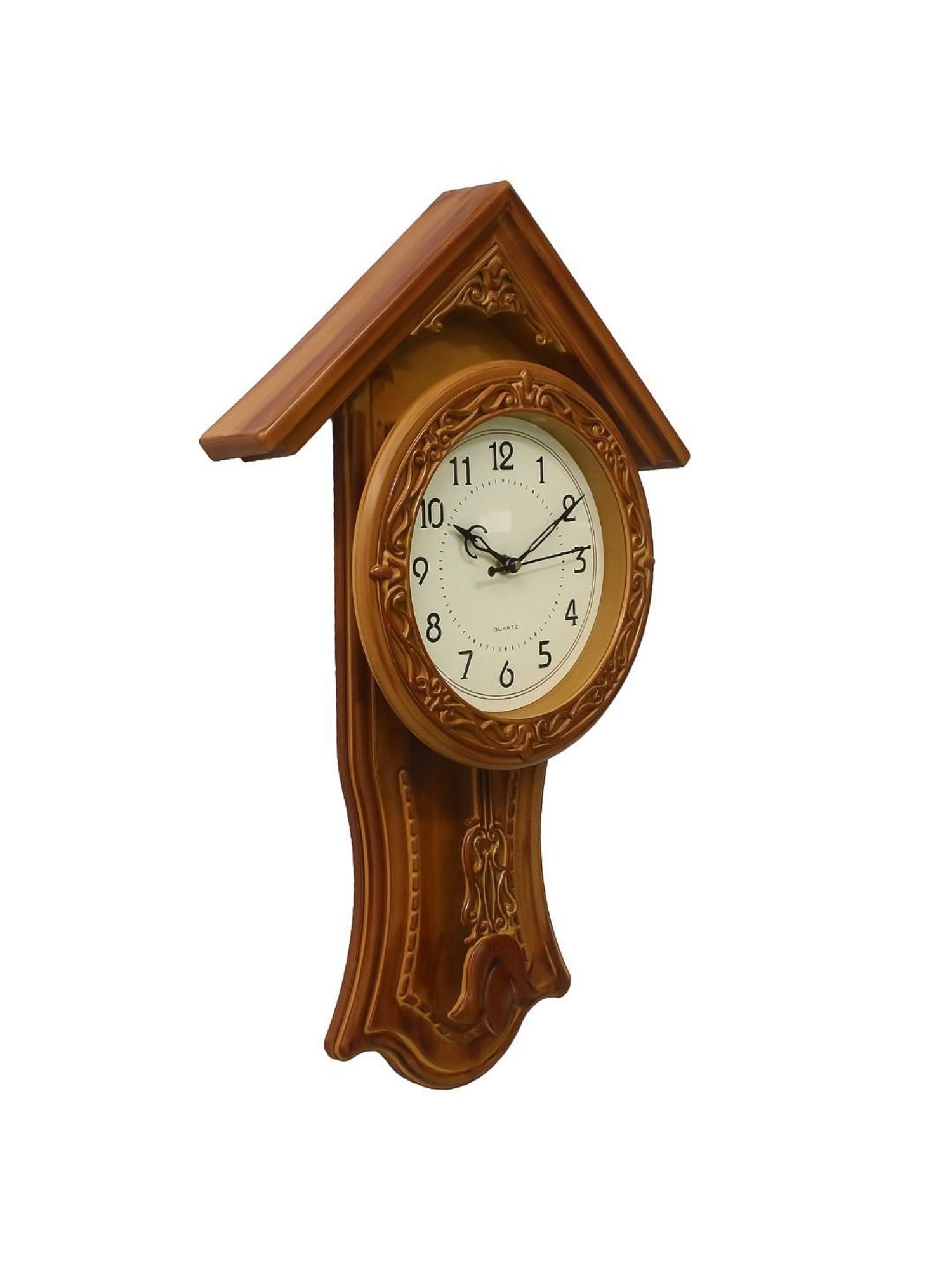 CHRONIKLE Yellow Plastic Wall Clock