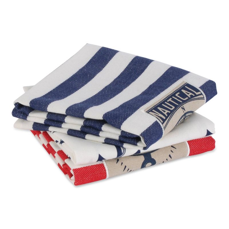 Lakeside Oven Mitt and Kitchen Towel Turkey Motif Hot Dish Handling Set - 2 Pieces