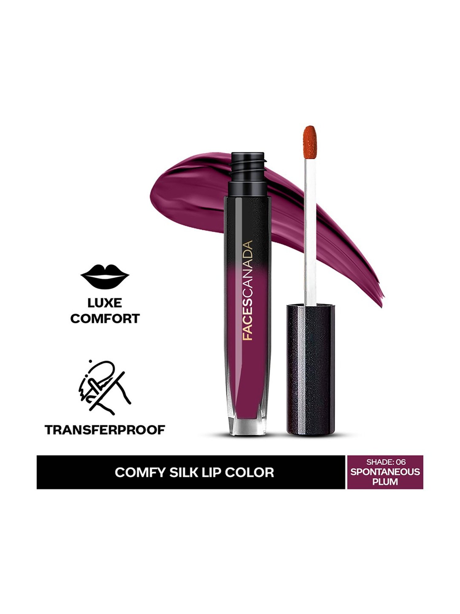 FACES CANADA Comfy Silk Lip Color Spontaneous Plum 06 - 3 ml