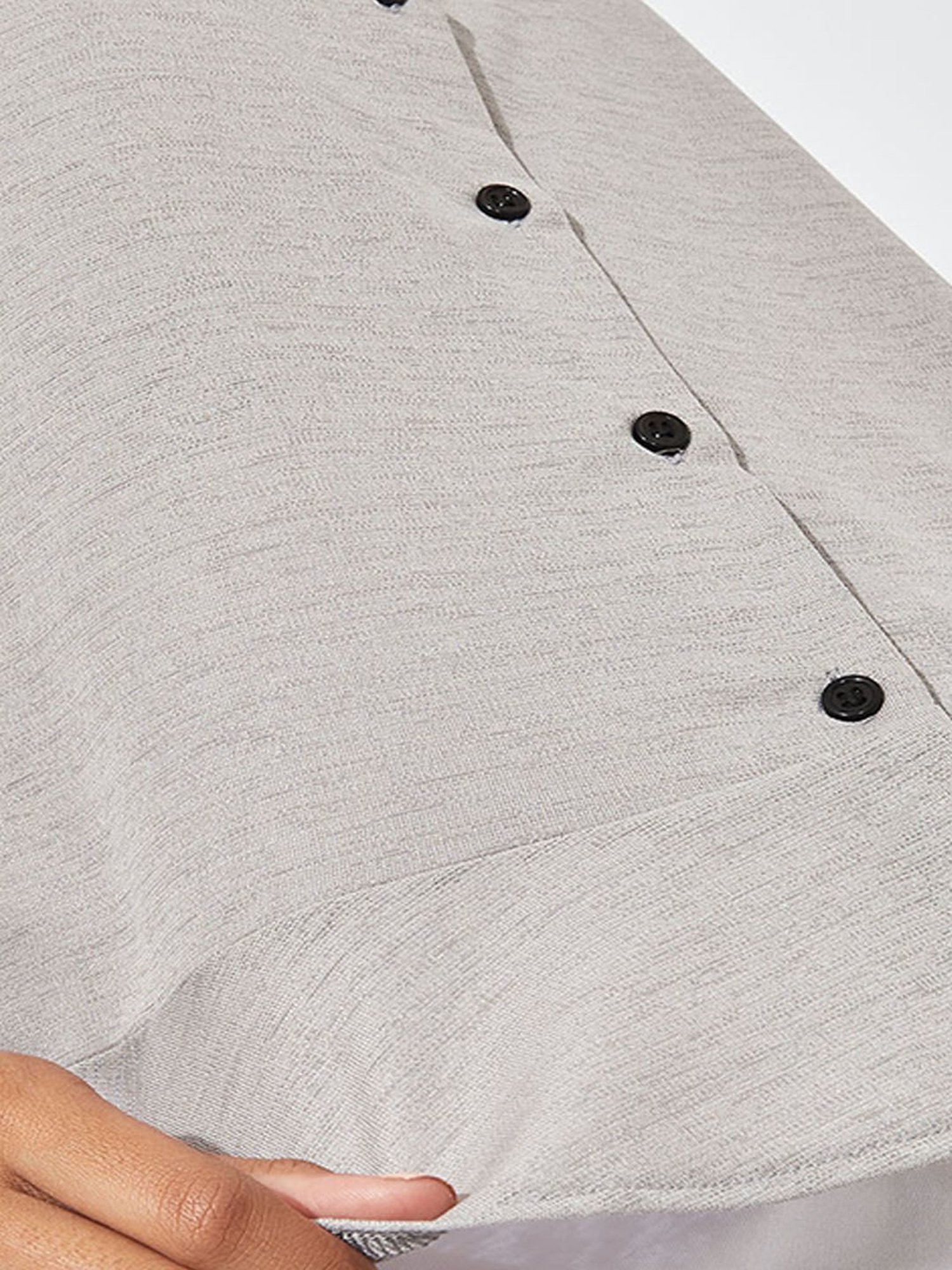 The Label Life Grey Regular Fit Top