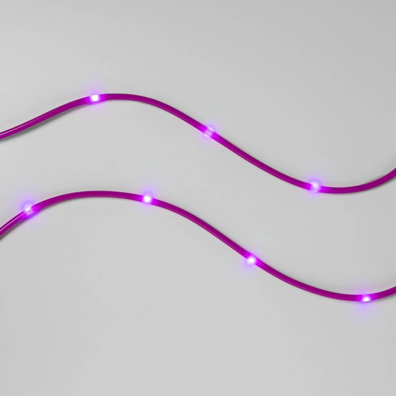 11' Purple LED Dewdrop Halloween Rope Light - Hyde & EEK! Boutique™