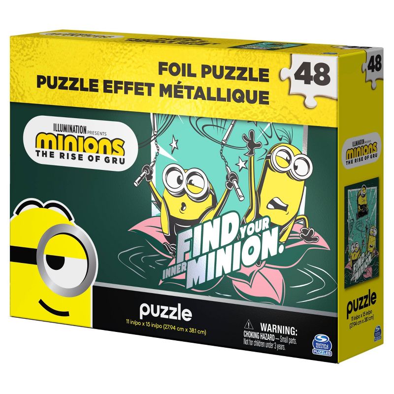 Spin Master Minions The Rise of Gru Foil Effect Kids' Jigsaw Puzzle - 48pc