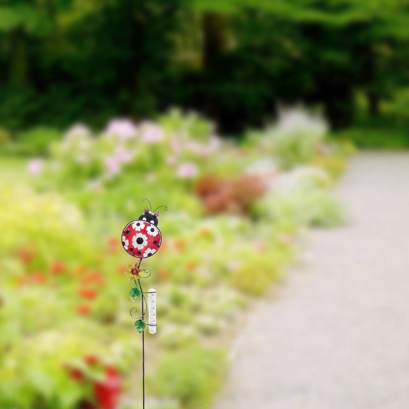 36.2" H Metal Garden Stake - Red - Creative Motion