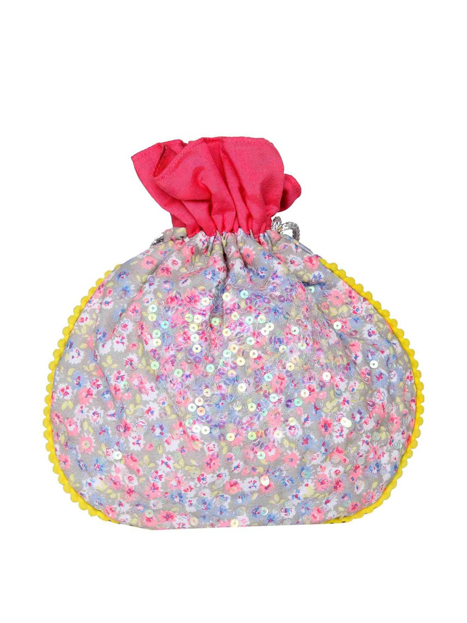 Tarini Nirula Pink Canvas Potli