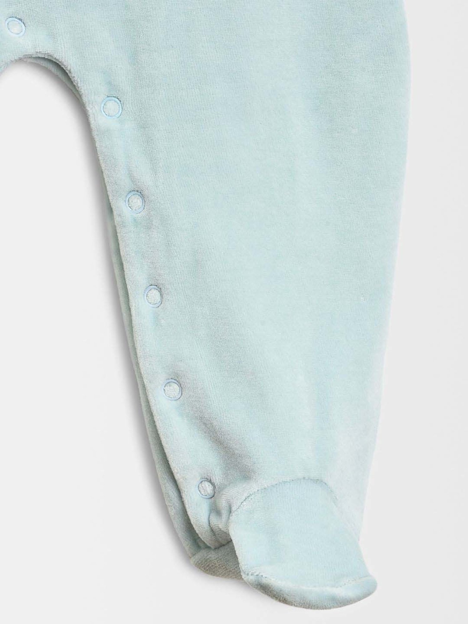 MiArcus Kids PEANUTS Sky Blue & White Printed Full Sleeves Onesie Set