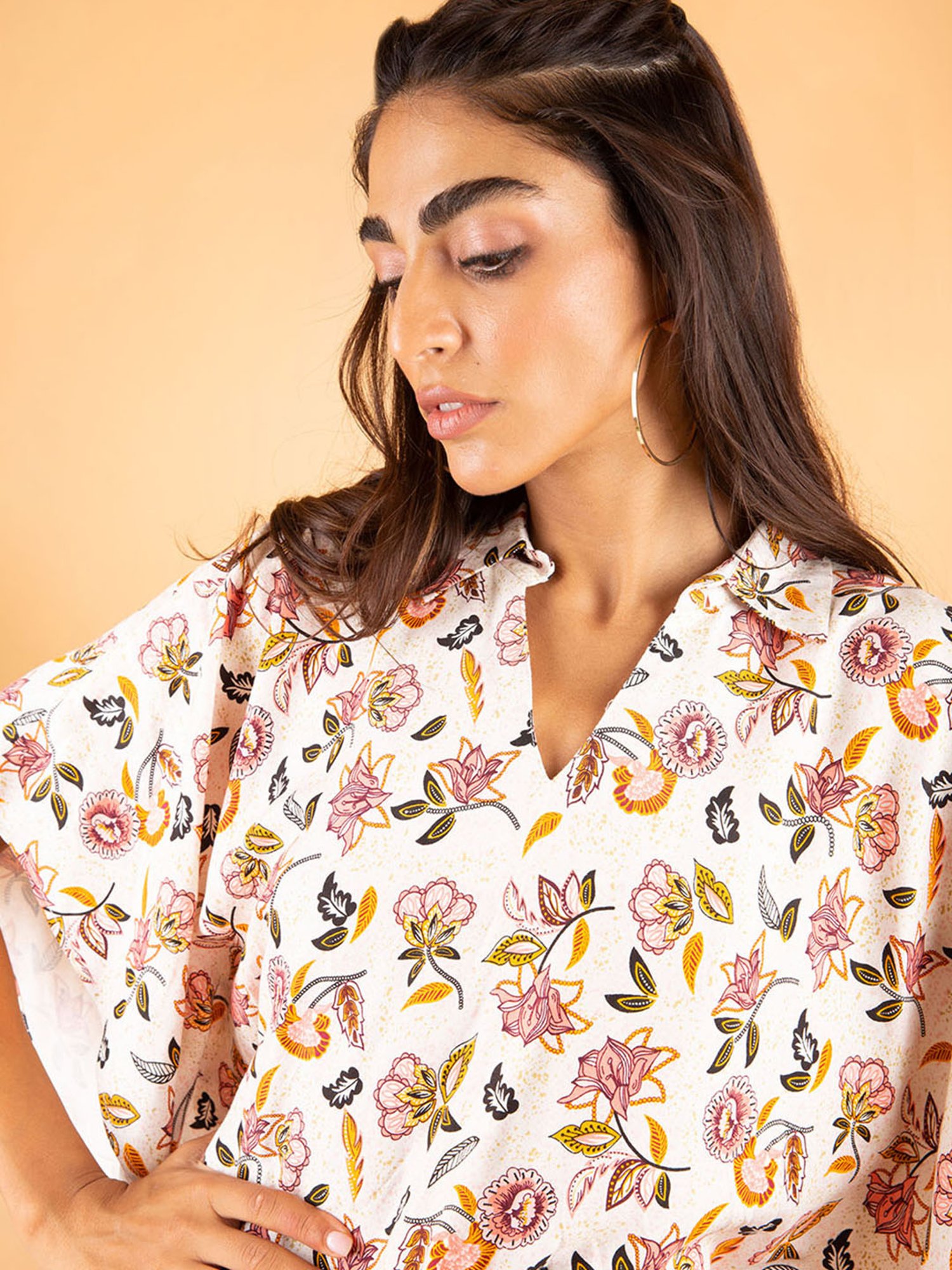 Dusk Attire Multicolor Melora Poncho Set